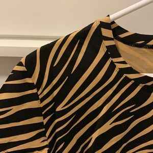NWOT Smash+Tess Tiger Print Bodysuit Tee